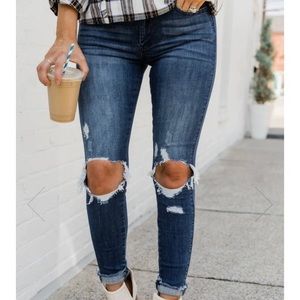 Pink Lily x Katy Roach (living my best style) high rise jeans